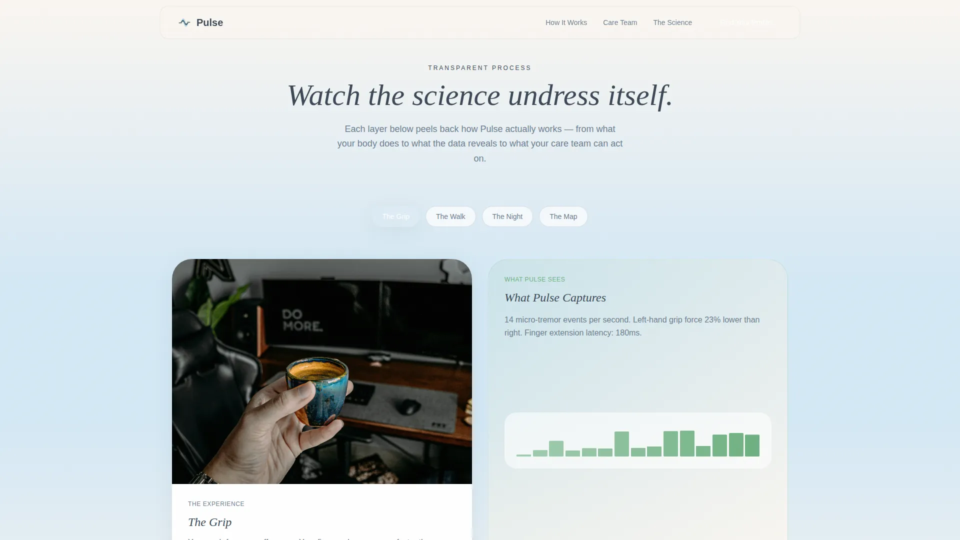 Stroke Recovery Wearable Landing Page Template