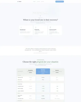 Stroke Rehabilitation Clinic Landing Page Template