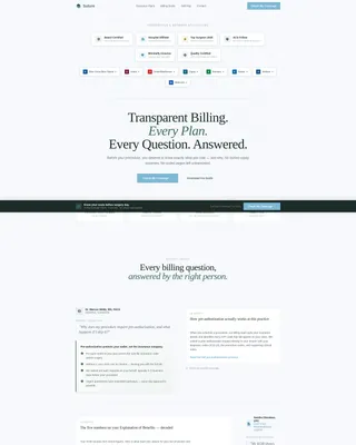 General Surgery Insurance & Billing Landing Page