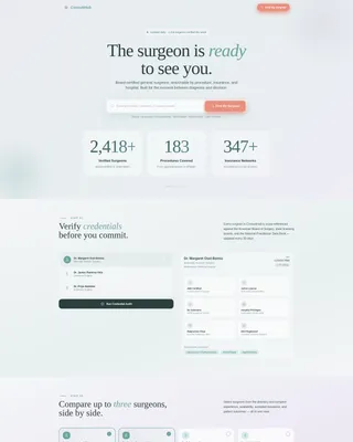 Precision Surgical Specialist Landing Page Template