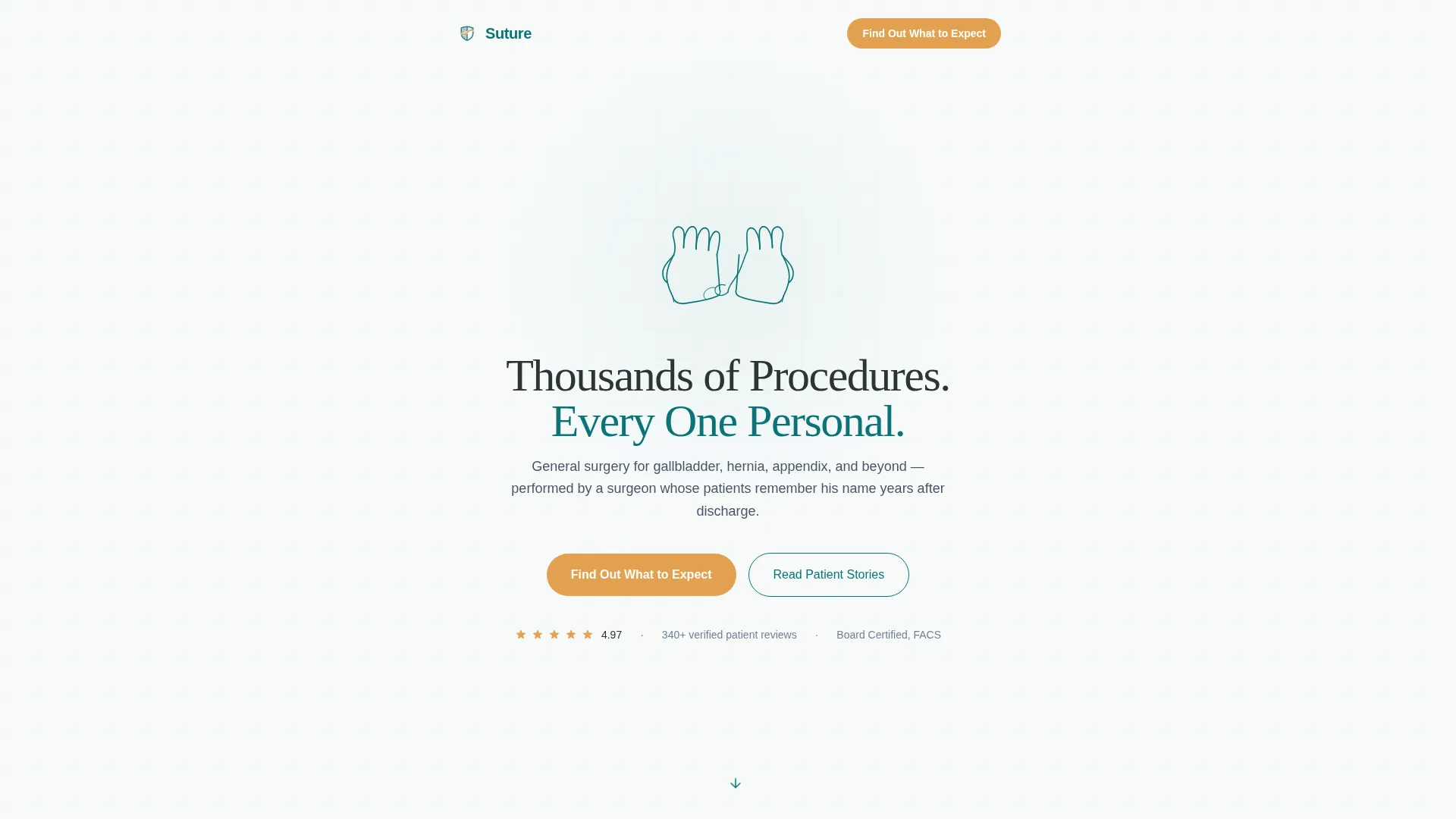 General Surgeon Testimonial Landing Page Template