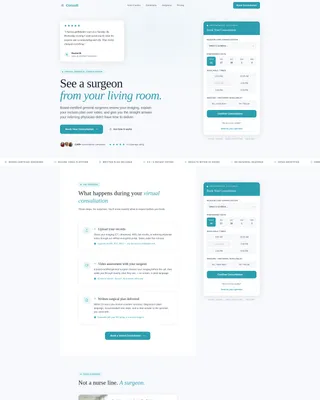 Surgeon (General) Booking Website Template