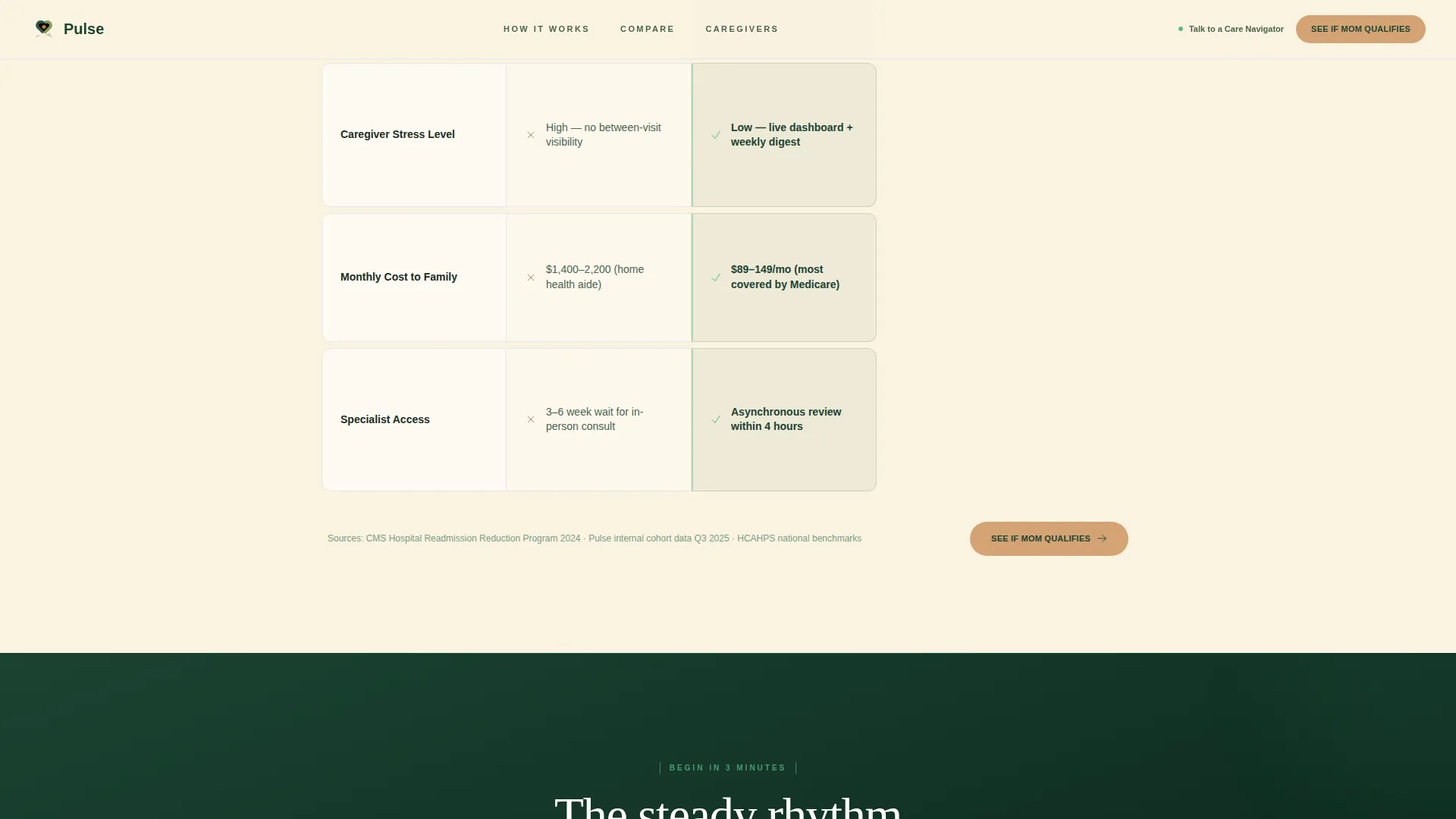 Telehealth Home Monitoring Landing Page Template