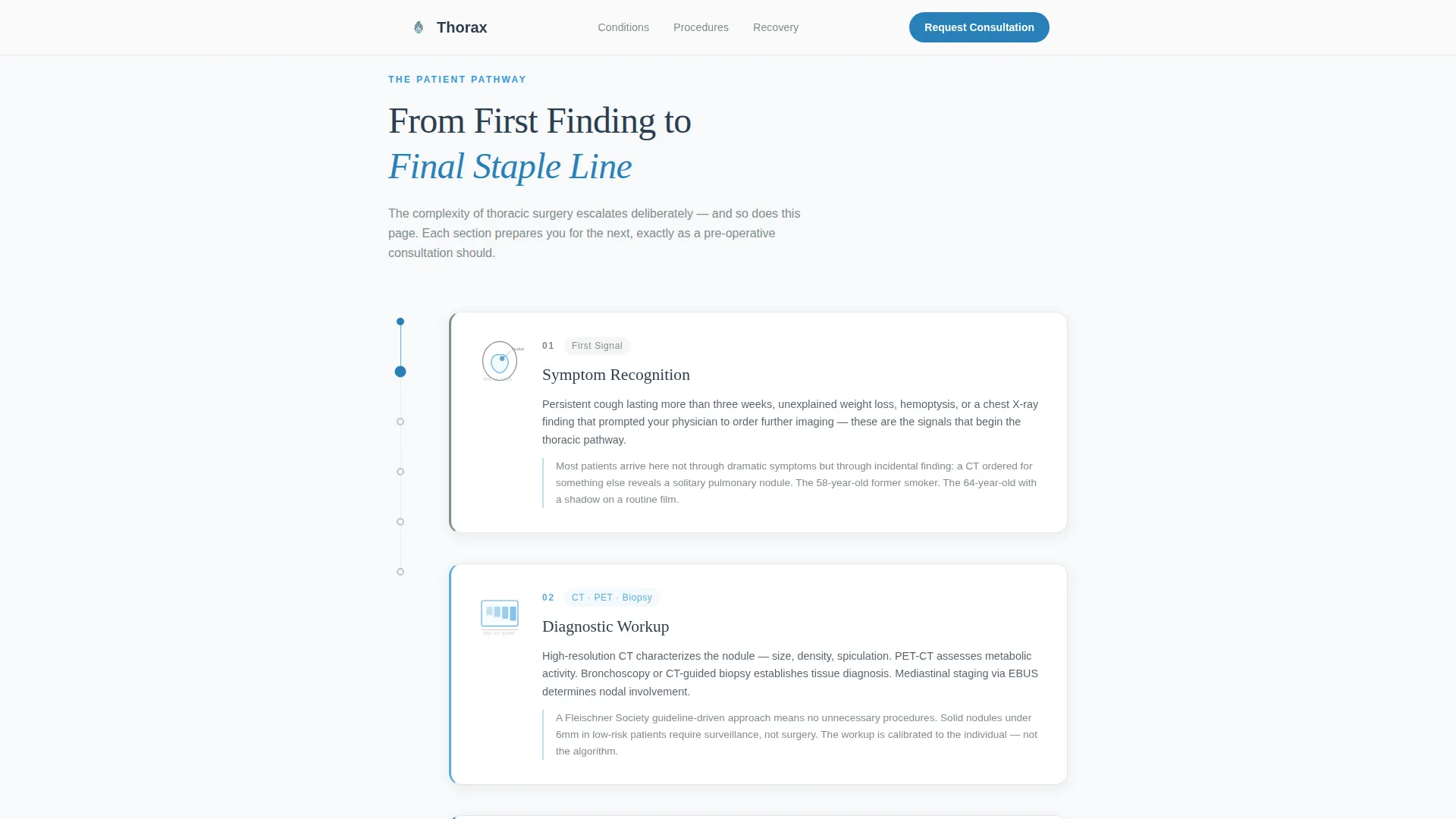 Thoracic Surgeon Condition & Treatment Landing Page