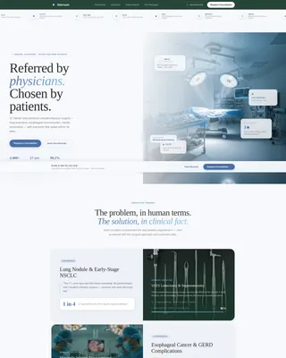 Thoracic Surgeon Landing Page Template