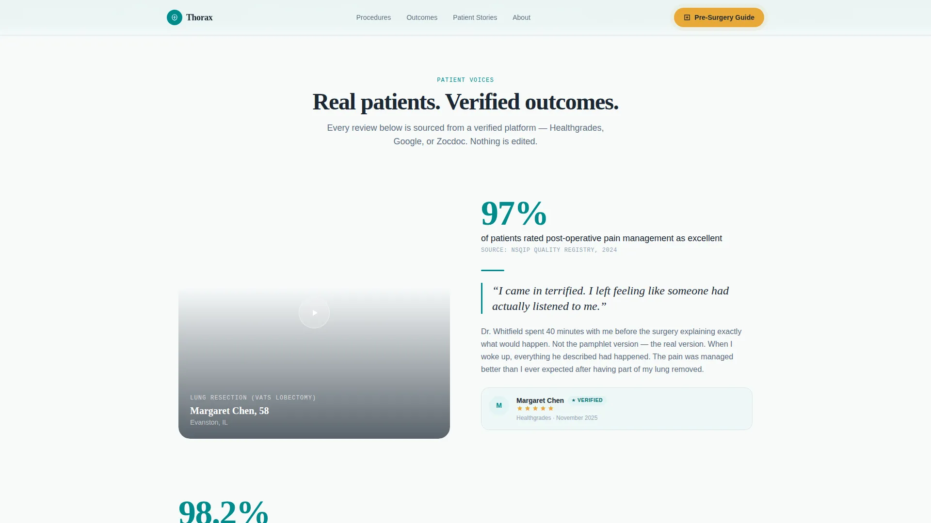 Authoritative Cardiac Surgeon Landing Page Template