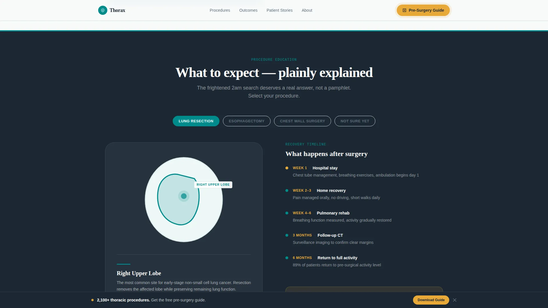 Authoritative Cardiac Surgeon Landing Page Template