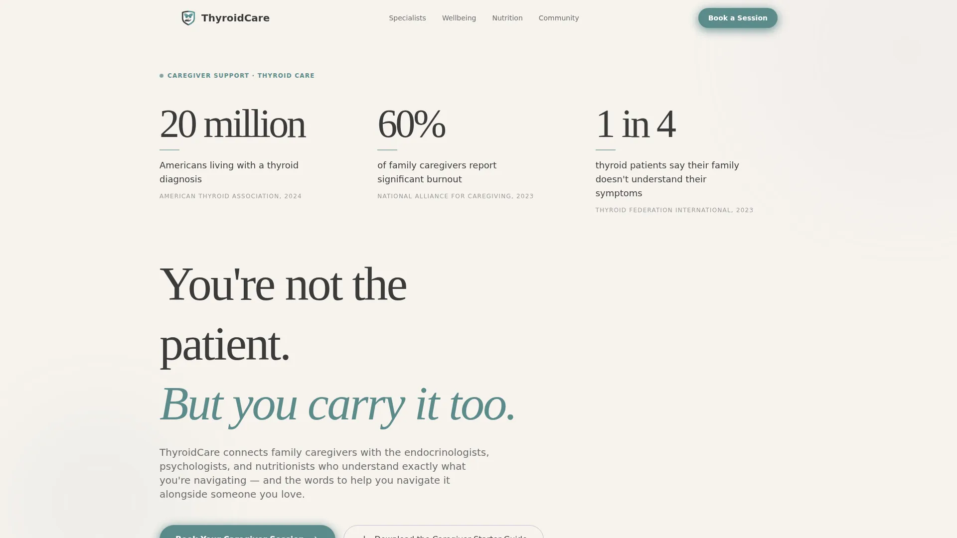 Specialist Thyroid Disorder Care Appointment Booking Website Template