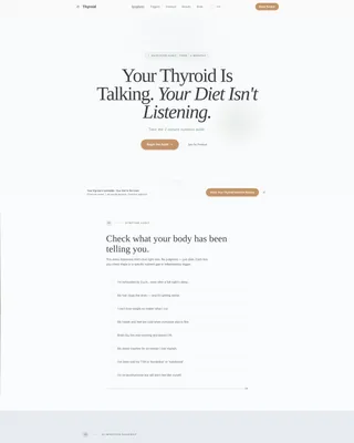 Advanced Thyroid Disorder Care Appointment Booking Website Template