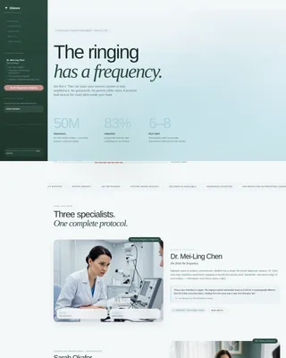 Tinnitus Treatment Center Landing Page Template