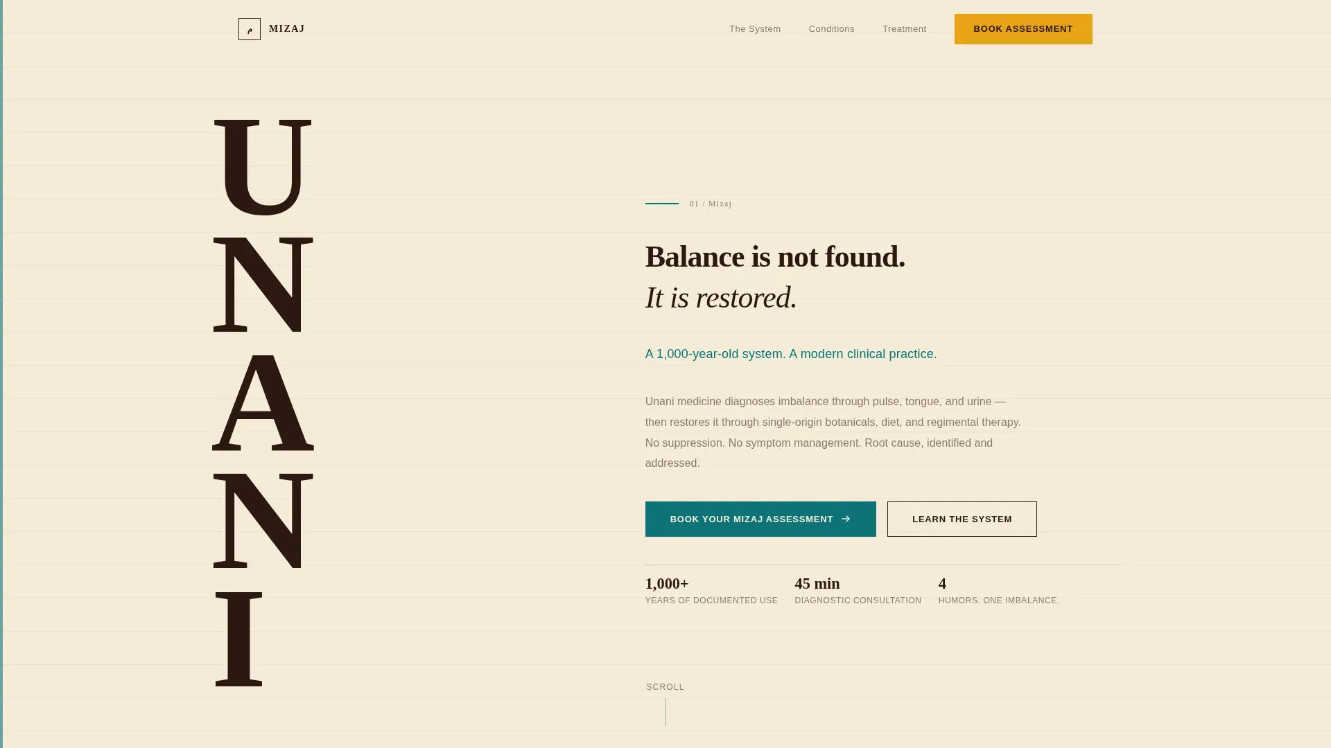 Unani Medicine Landing Page Template