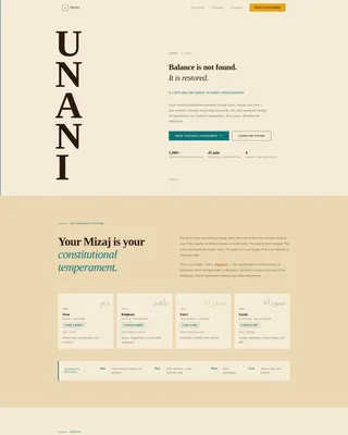 Unani Medicine Landing Page Template