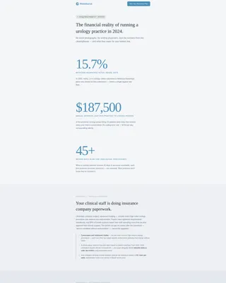 Urology Billing Service Landing Page Template