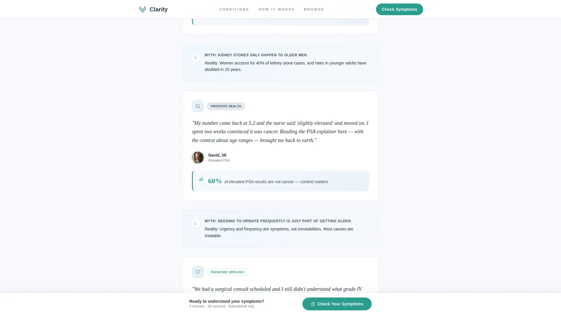 Urologist Patient Education Landing Page Template