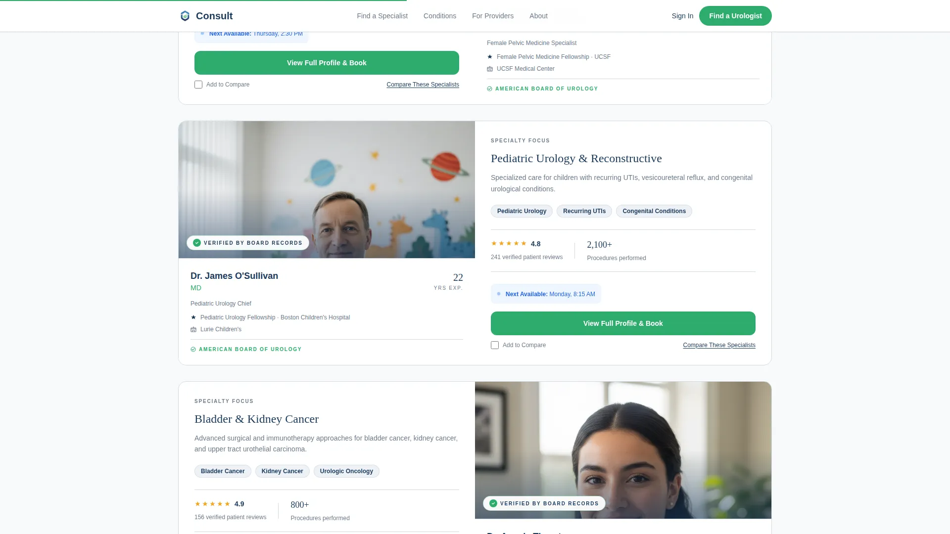 Provider Directory Landing Page Template