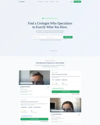 Provider Directory Landing Page Template