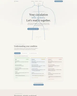 Vascular Surgeon New Patient Landing Page Template