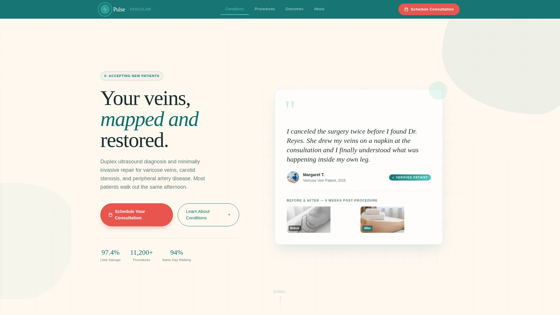 Elite Cardiology Landing Page Template