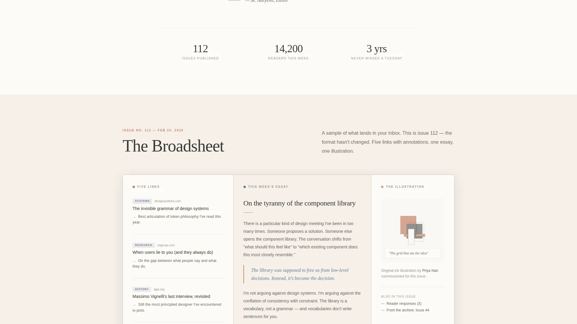 UX & Design Newsletter Blog Website Template