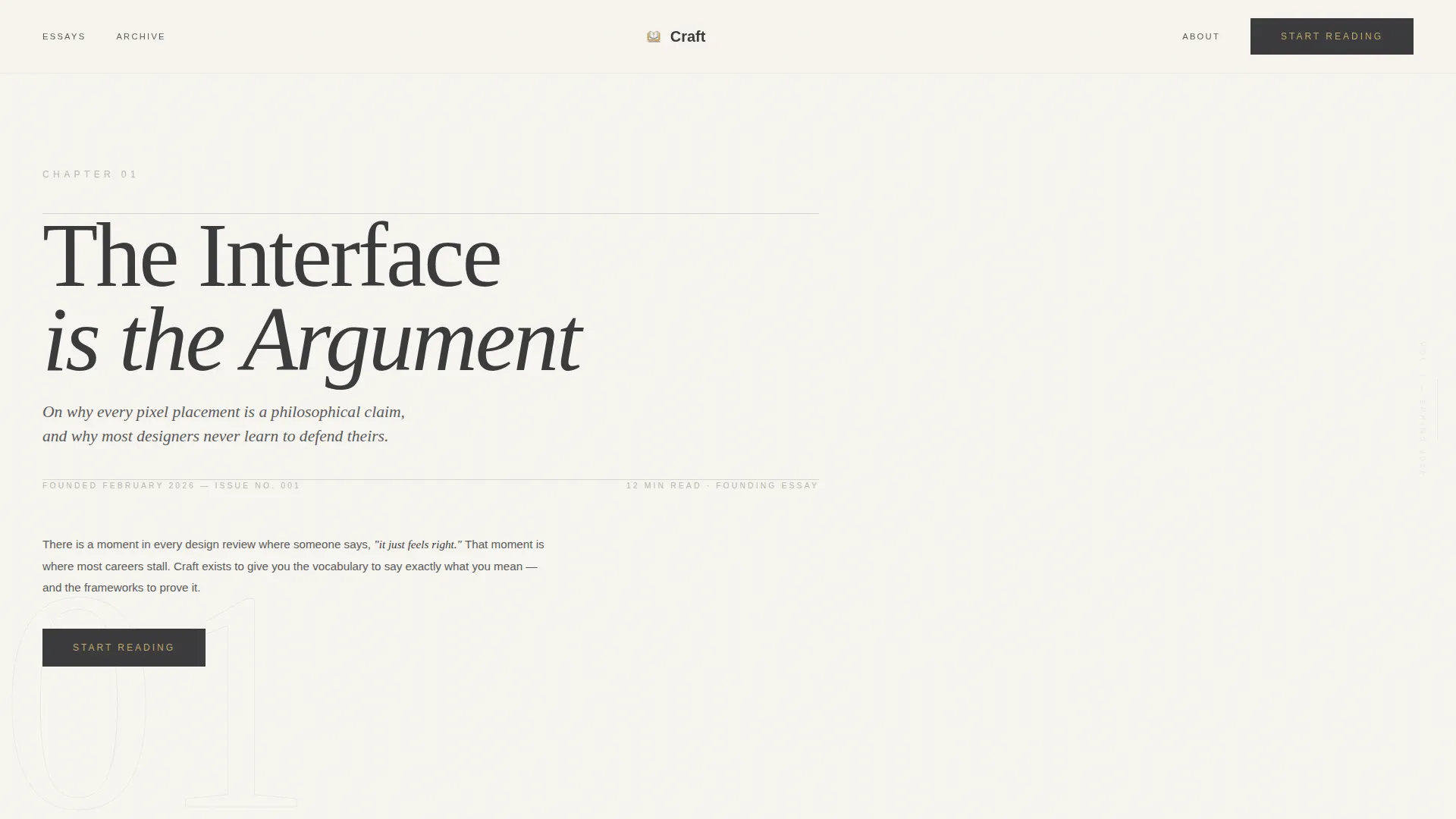 Art & Design Blog Booking Website Template