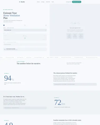 Respiratory Home Care Landing Page Template