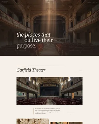 Urbex Editorial Blog Waitlist Landing Page Template