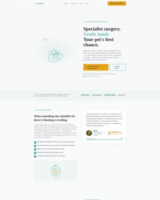 Veterinary Surgeon Landing Page Template