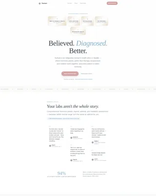 Women's Wellness Center Landing Page Template