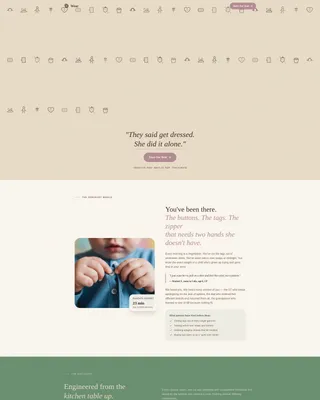 Adaptive Kids Clothing Event Landing Page Template
