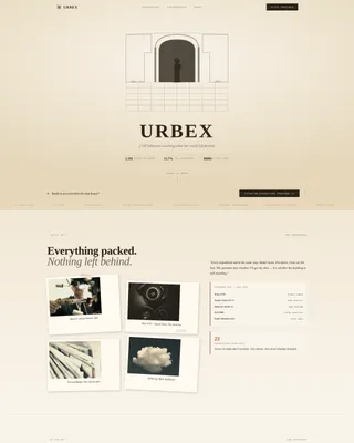Urban Exploration Creator Landing Page Template