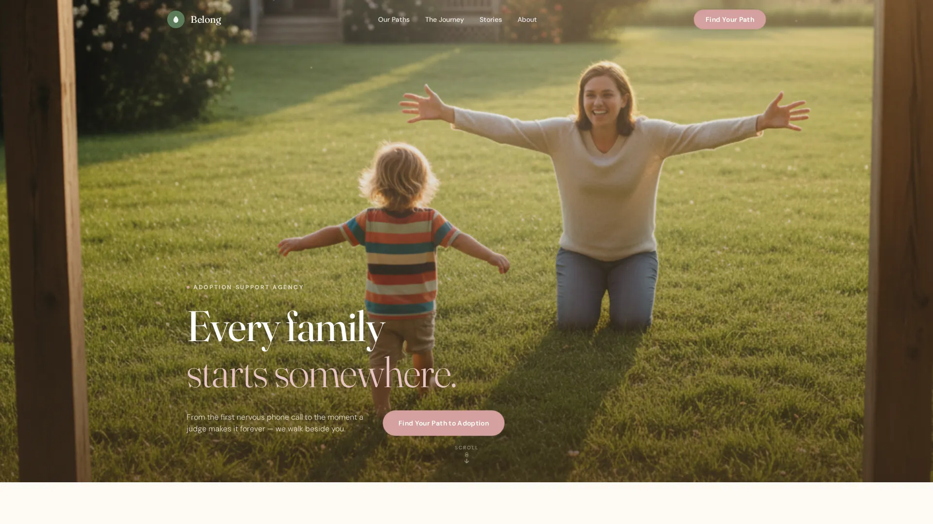 Heartfelt Adoption Agency Landing Page Template