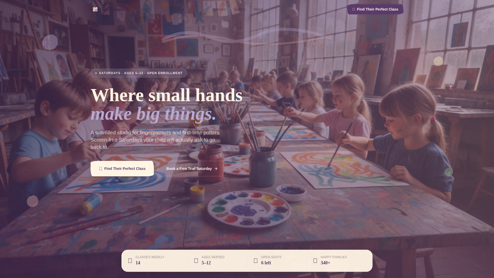 Premium Studio Landing Page Template