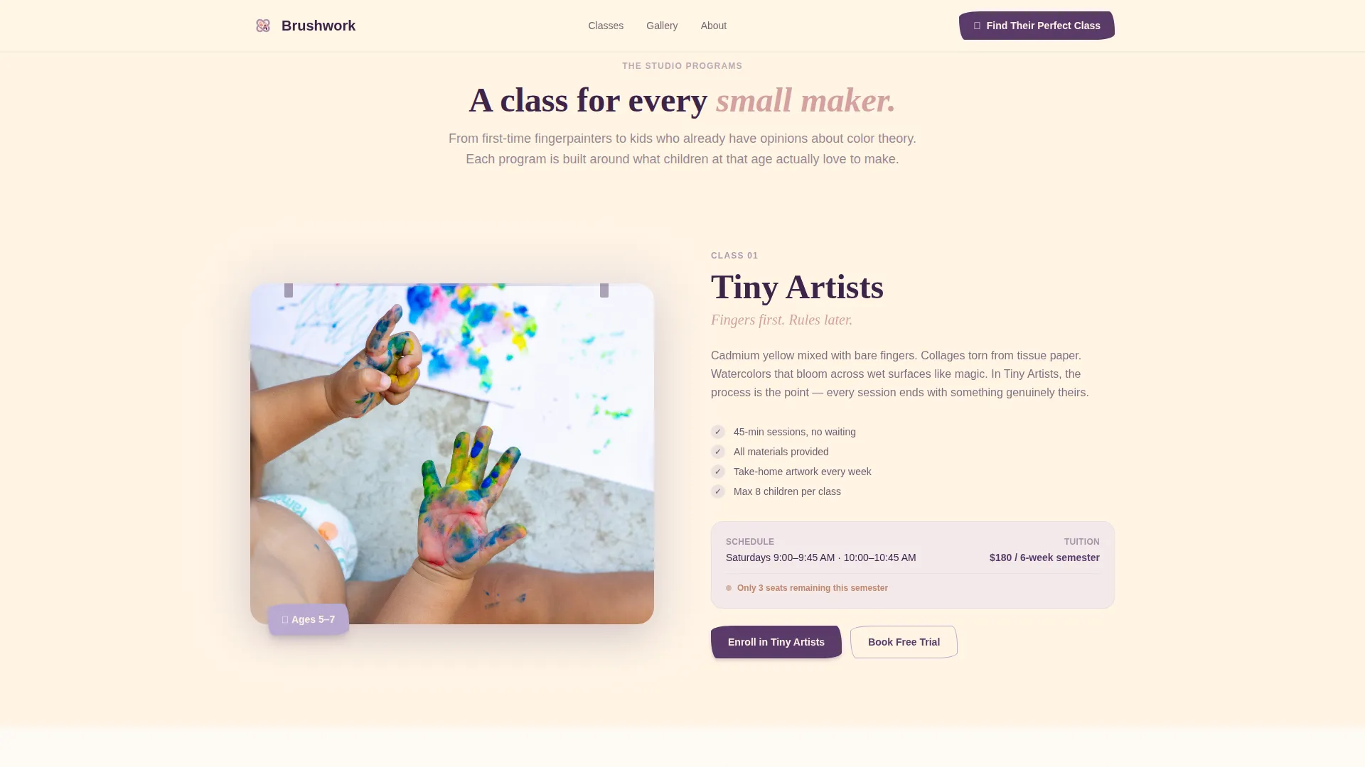 Premium Studio Landing Page Template