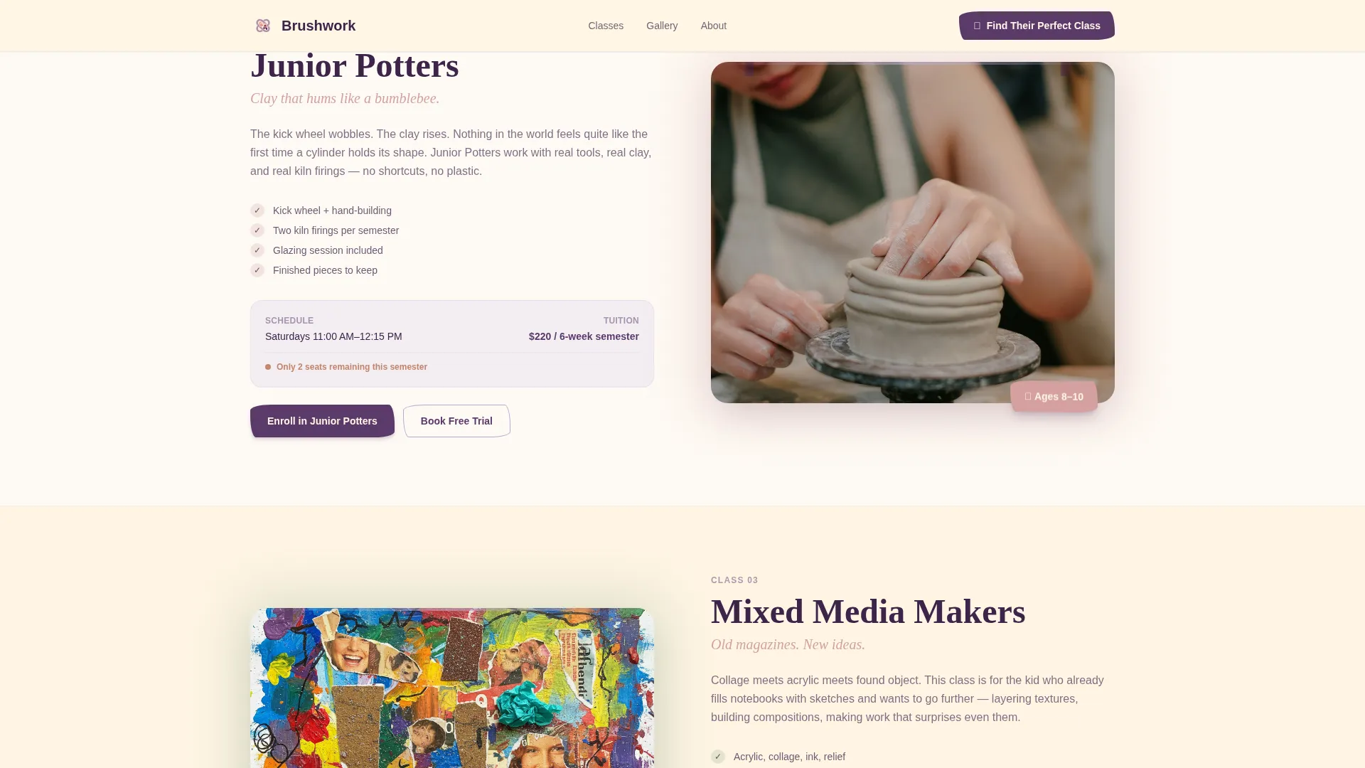 Premium Studio Landing Page Template