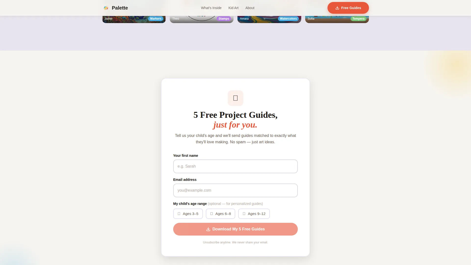 Modern Supply Landing Page Template