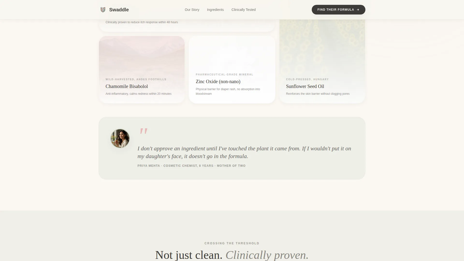 Baby Skincare Landing Page Template