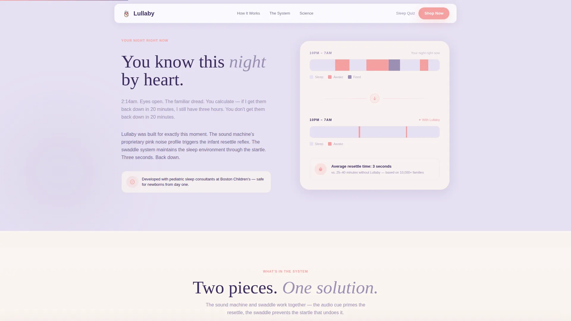 Baby Sleep Product Landing Page Template