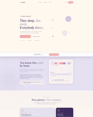 Baby Sleep Product Landing Page Template