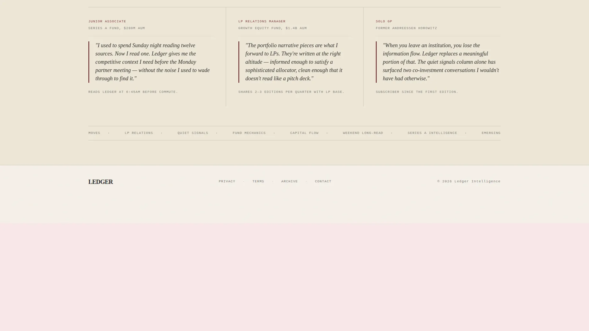 Venture Capital Daily Digest Landing Page Template