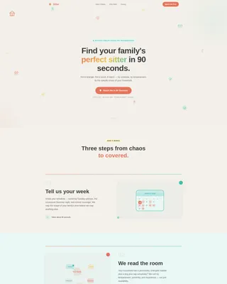 Specialist Nanny & Au Pair Professional Website Template