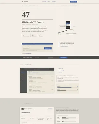 Venture Capital Newsletter Landing Page Template