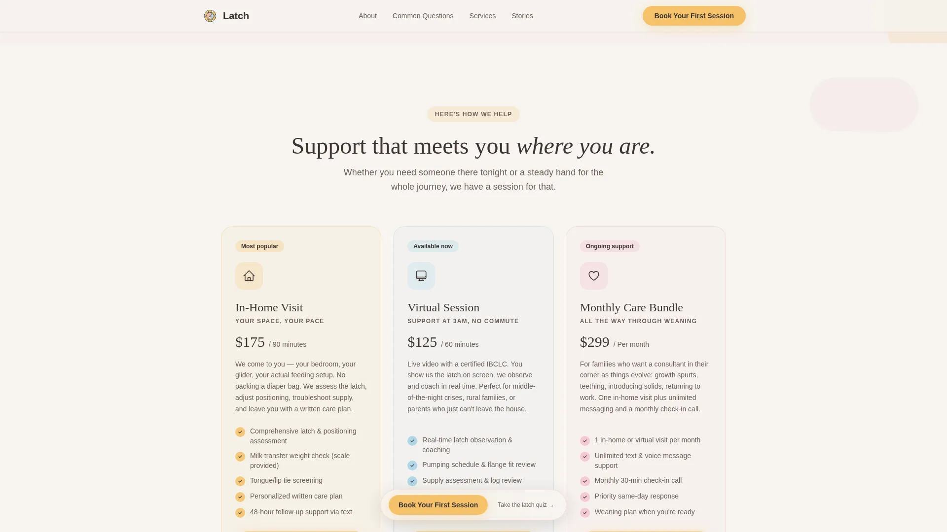 Maternity & Baby Care Booking Website Template