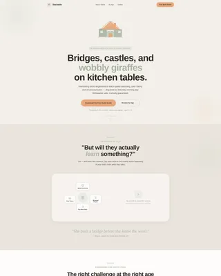 Education & Learning Toy Education Website Template