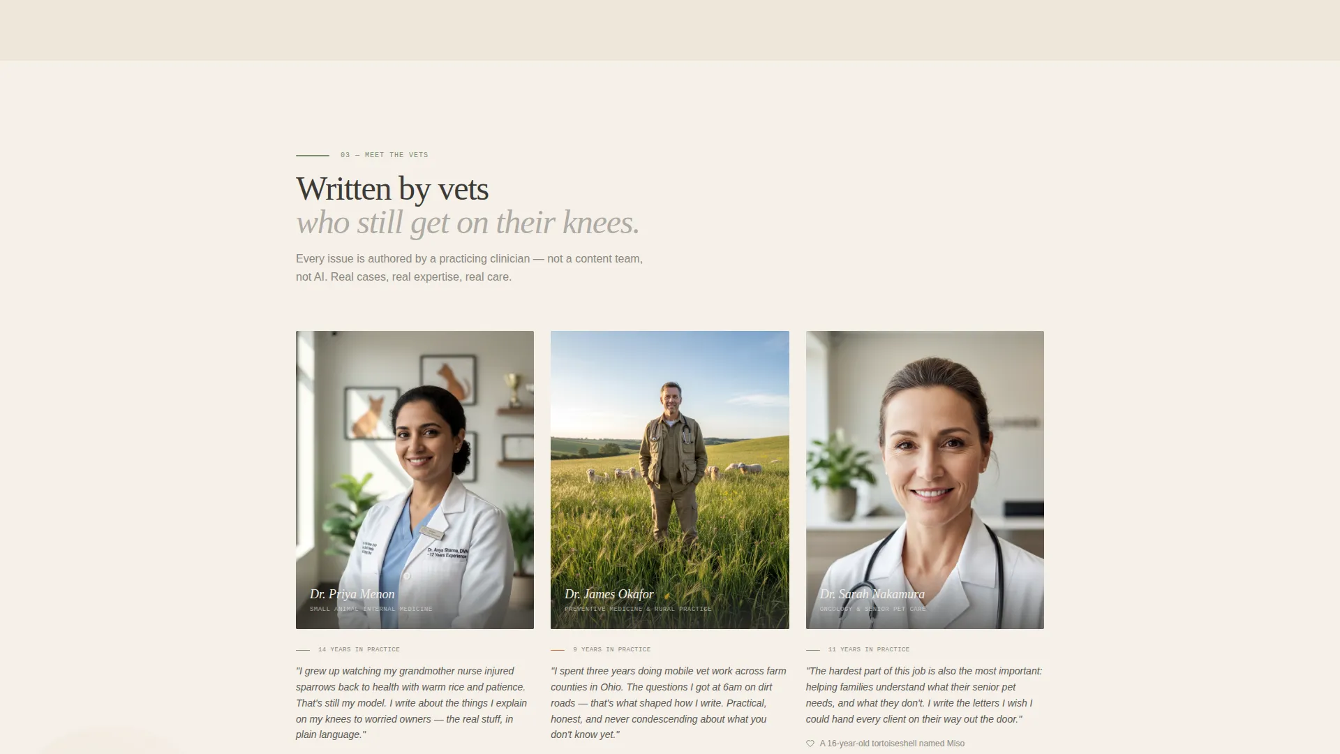 Veterinary Newsletter Landing Page Template