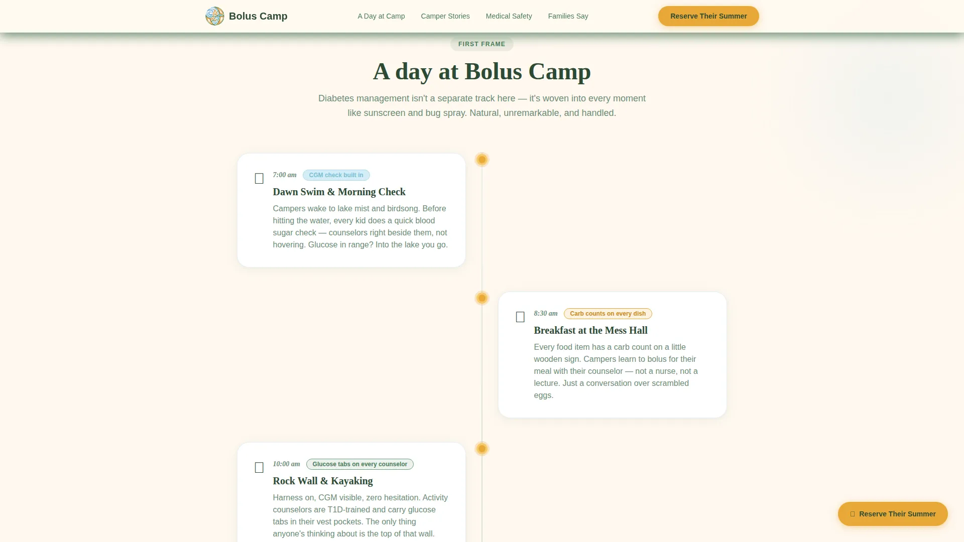 Expert Summer Camp & Outdoor Program Appointment Booking Website Template