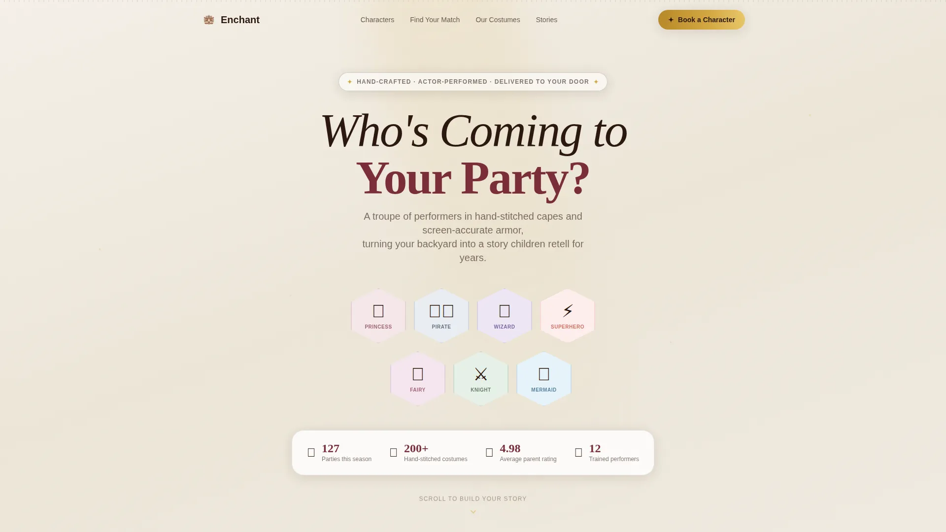 Kids Party & Entertainment Booking Website Template