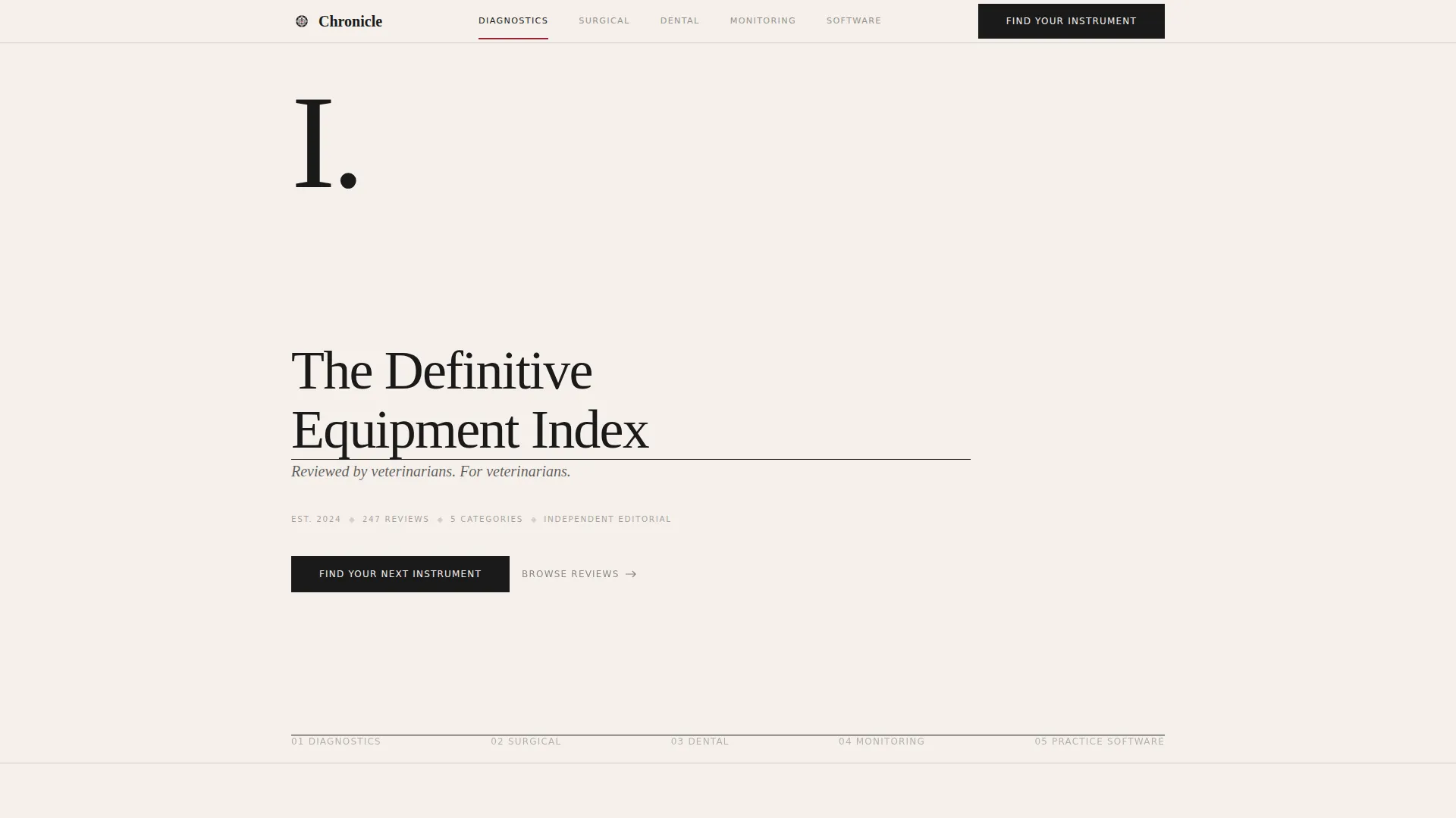 Veterinary Review Blog Landing Page Template