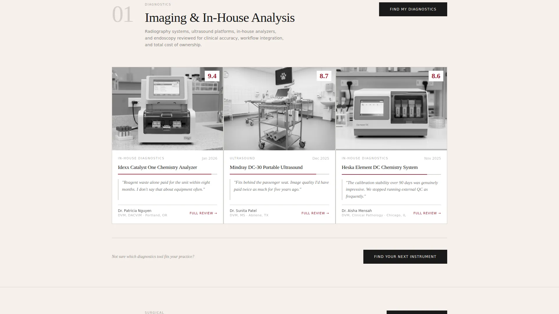 Veterinary Review Blog Landing Page Template