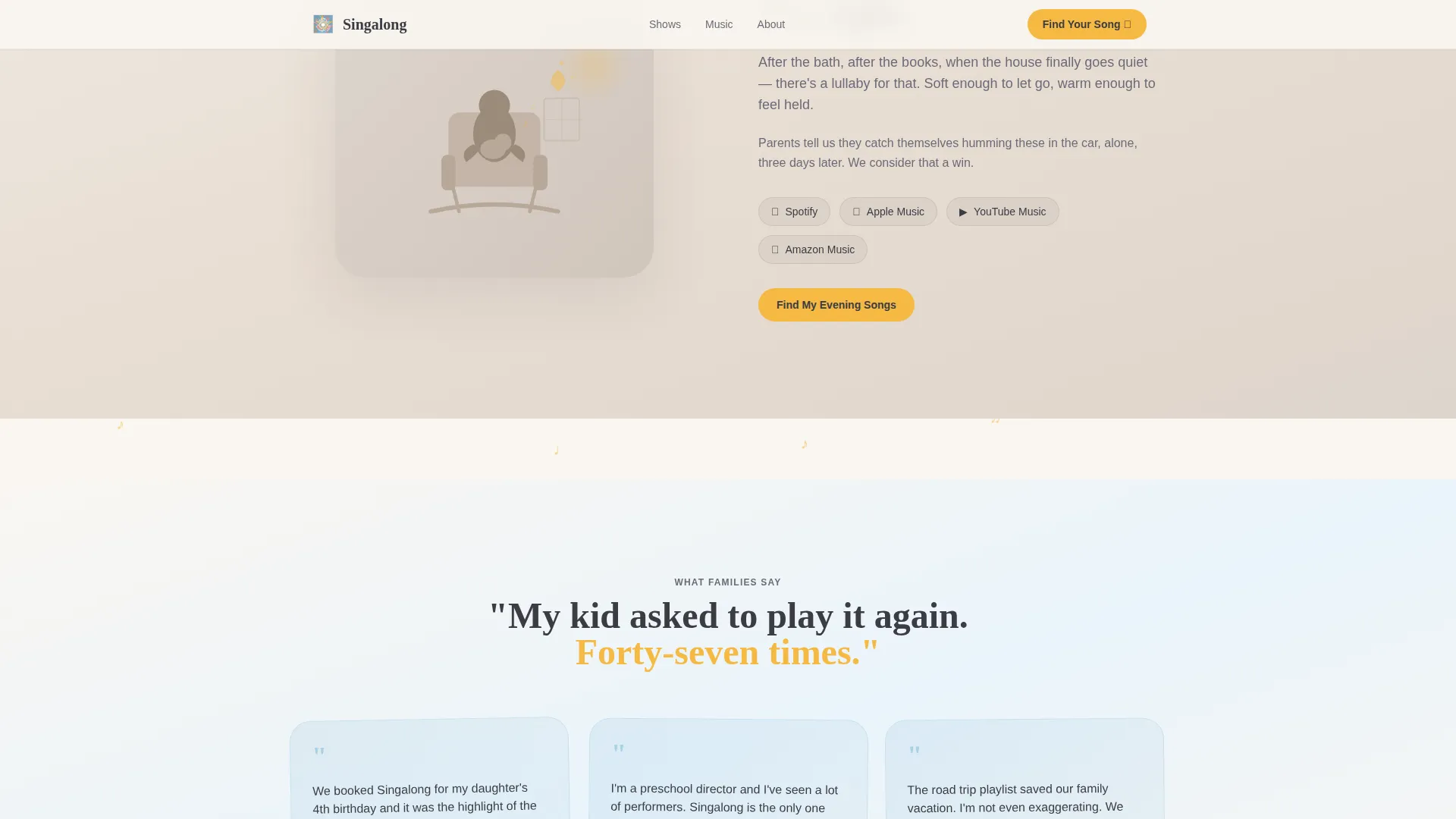 Kids Entertainment & Media Specialist Booking Website Template