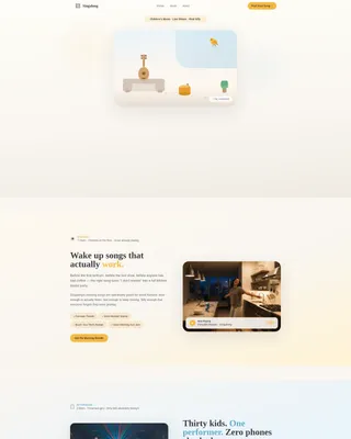 Kids Entertainment & Media Specialist Booking Website Template